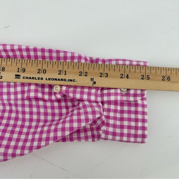 Ralph Lauren Button Down Shirt Men's 1XB Big Pink White Check Flesh Pony L/S - Picture 9 of 10